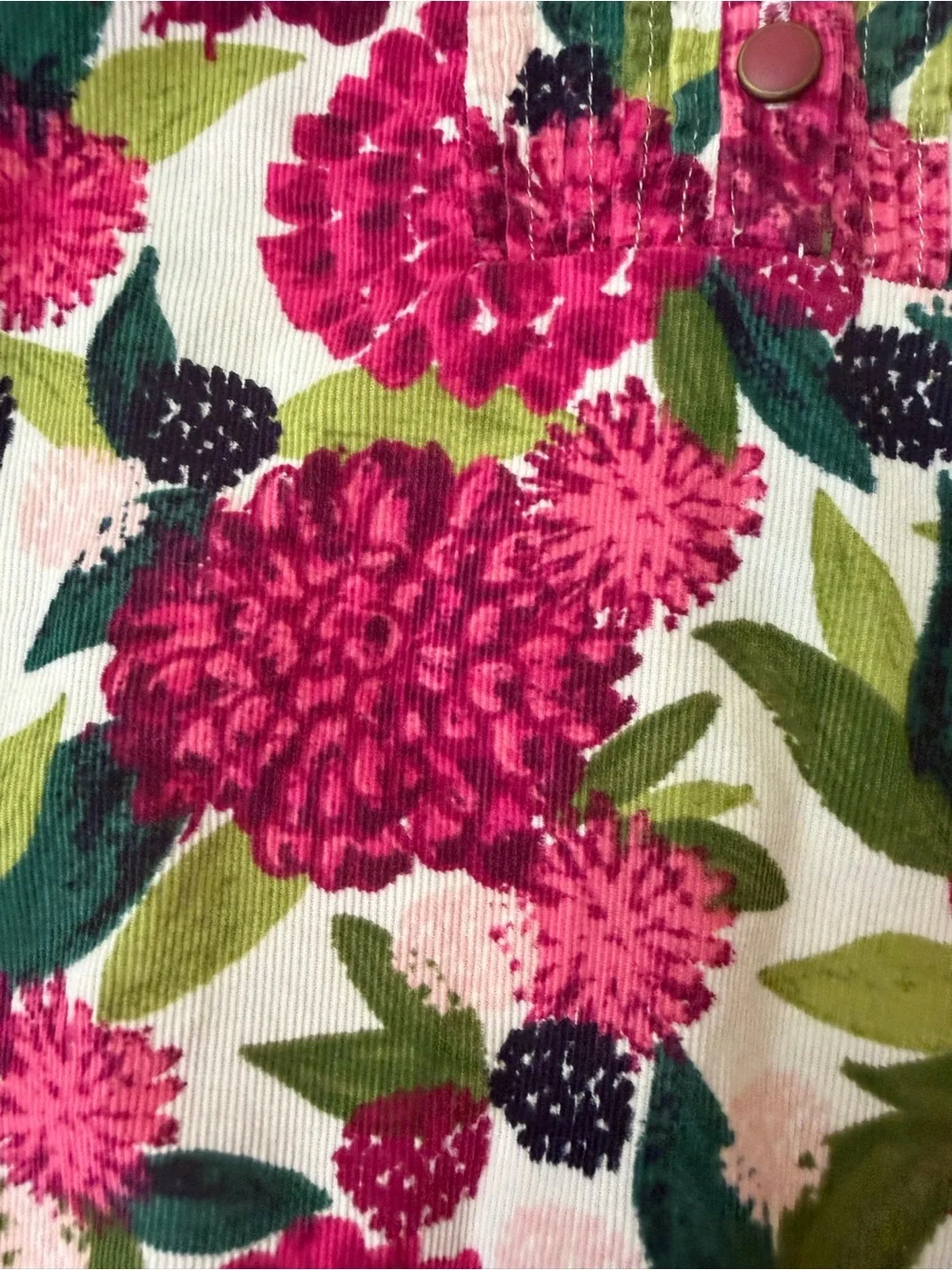 Gymboree Floral Peasant Blouse - Pink & Green
